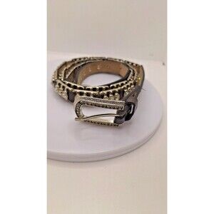 Women’s Rhinestone WESTERN BLING SOFT LEATHER Belt -‎ 50 inches used 2 " wide